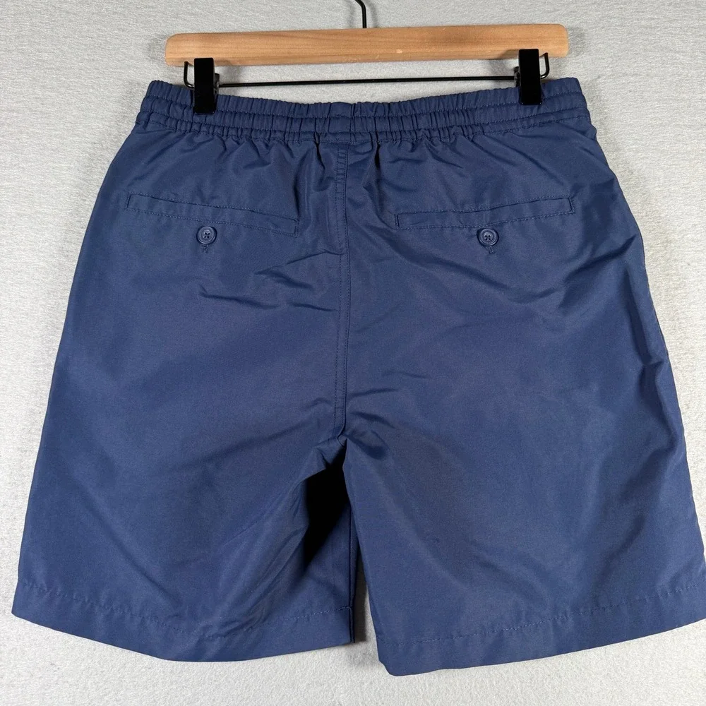 Vineyard Vines Target Mens Navy Blue Swim Trunks Whale Logo Size S 7 Inch Inseam